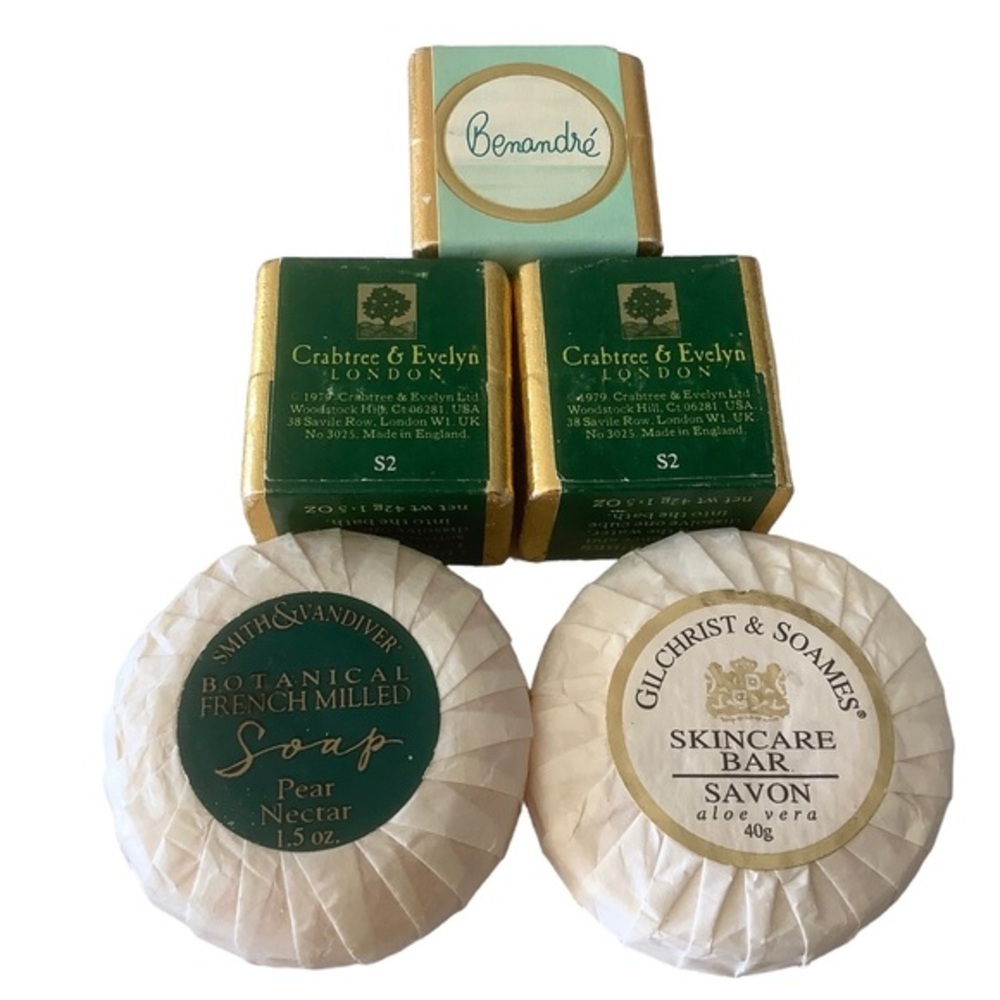 Crabtree & Evelyn Gilchrist & soames Ben Rickert face skincare bar soaps set